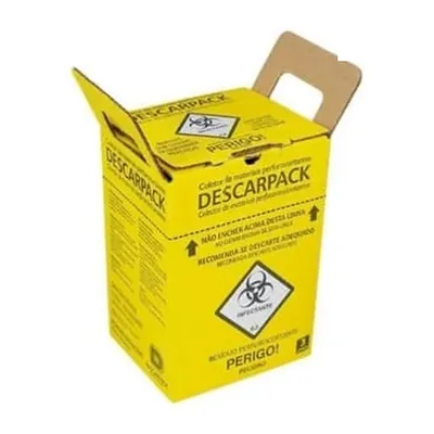 Caixa coletora de perfurocortantes Descarpack